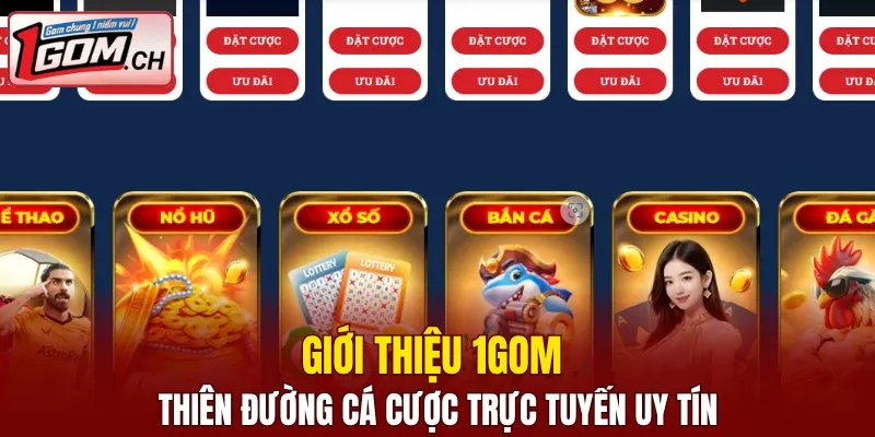 Giới Thiệu 1GOM - Nhà Cái Cá Cược Trực Tuyến Hàng Đầu 5 Giới thiệu 1GOM thiên đường cá cược trực tuyến uy tín